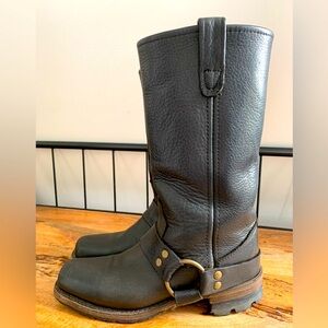 Vintage Shoe Co. Black Leather Women’s Harness Boots